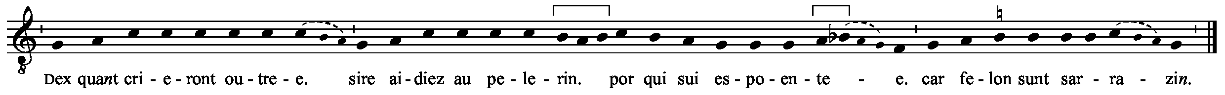 Refrain musical notation